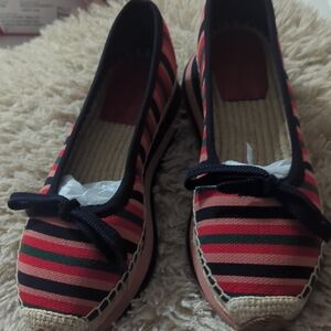 Tory Burch Multicolor Striped Espadrilles